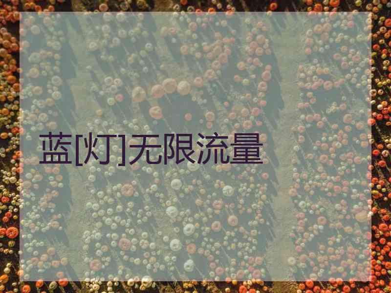 蓝[灯]无限流量