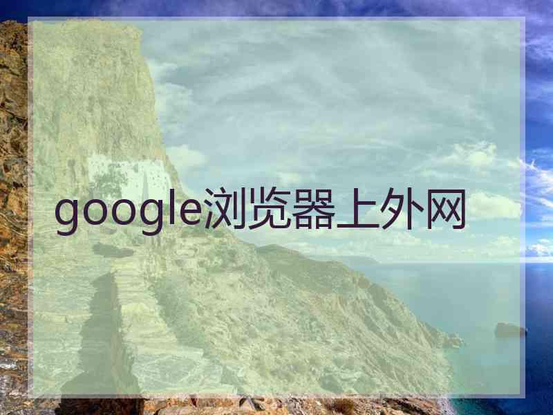 google浏览器上外网