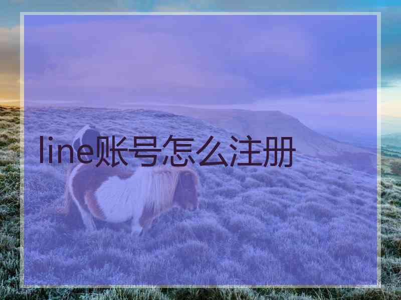 line账号怎么注册