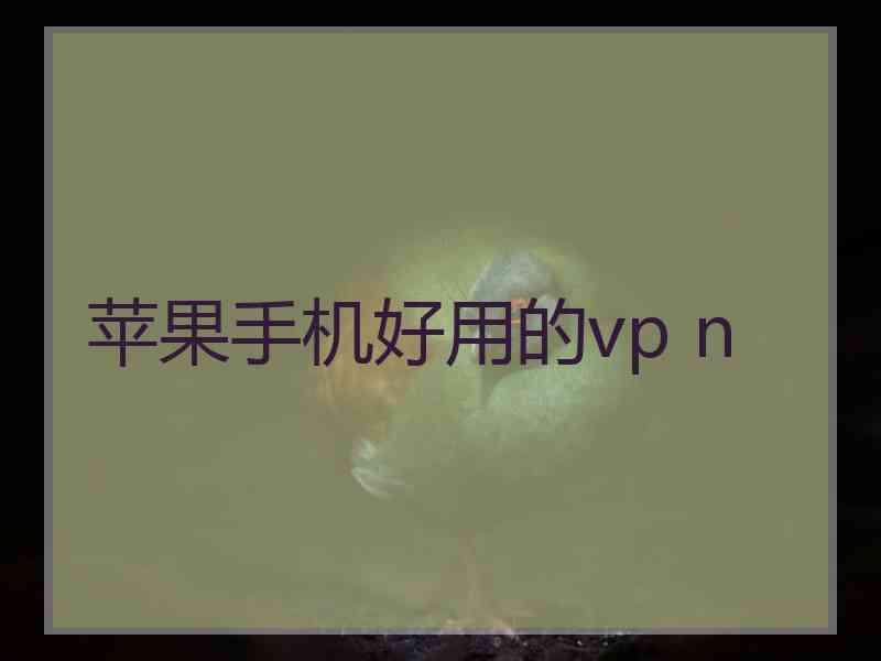 苹果手机好用的vp n