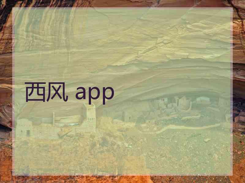 西风 app