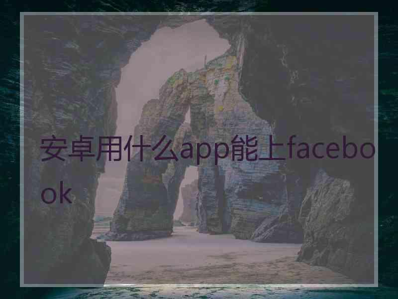 安卓用什么app能上facebook