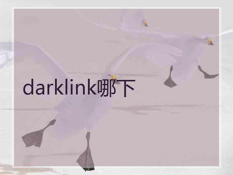 darklink哪下