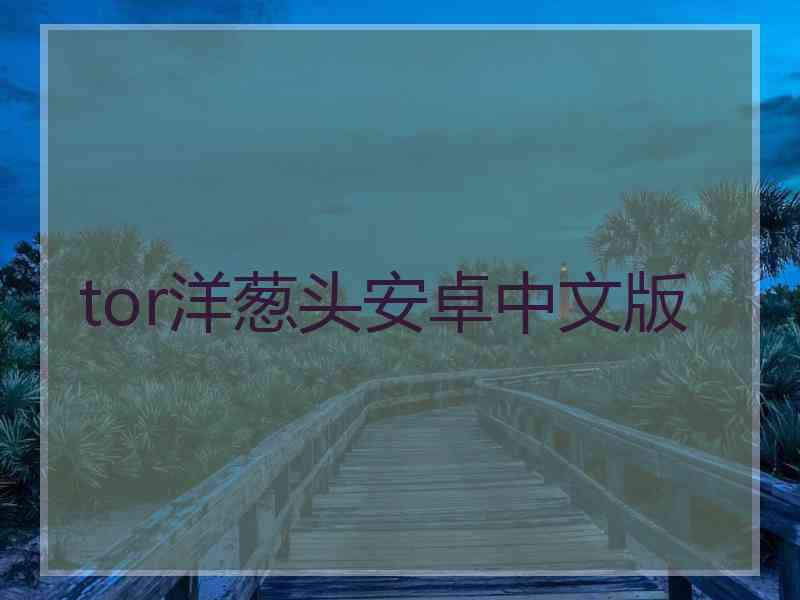 tor洋葱头安卓中文版